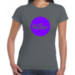 The Gilhoolys Purple Circle Logo Ladies fitted T-shirt